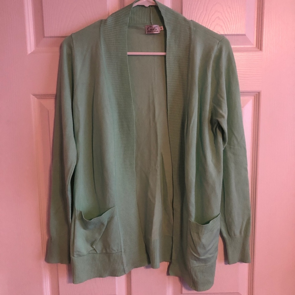 Teal Cardigan